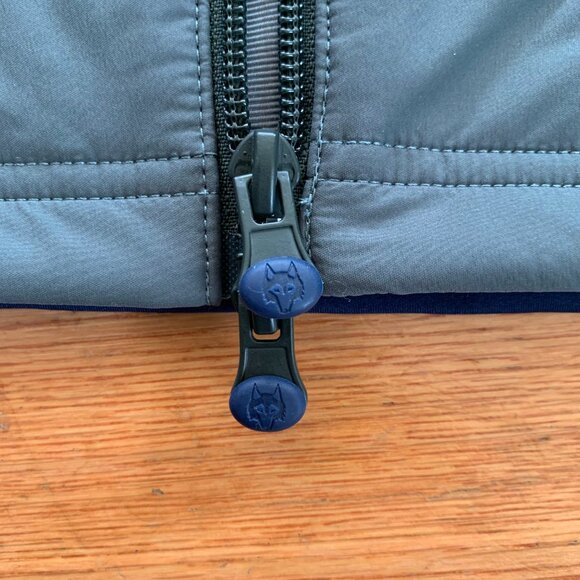 Greyson Yukon Hybrid Full Zip Midlayer Jacket Mens M Quilted Golf Blue Gray - Picture 8 of 12
